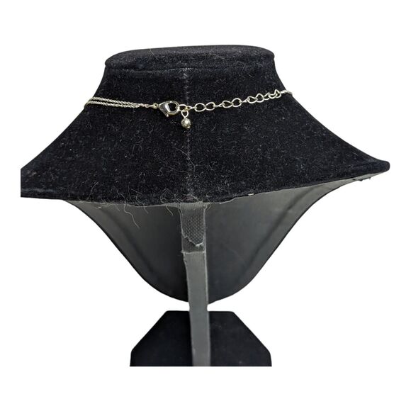 Green & White Tigers Eye Changeable Pendant Necklace by Roman Vtg Jewelry - Picture 4 of 7